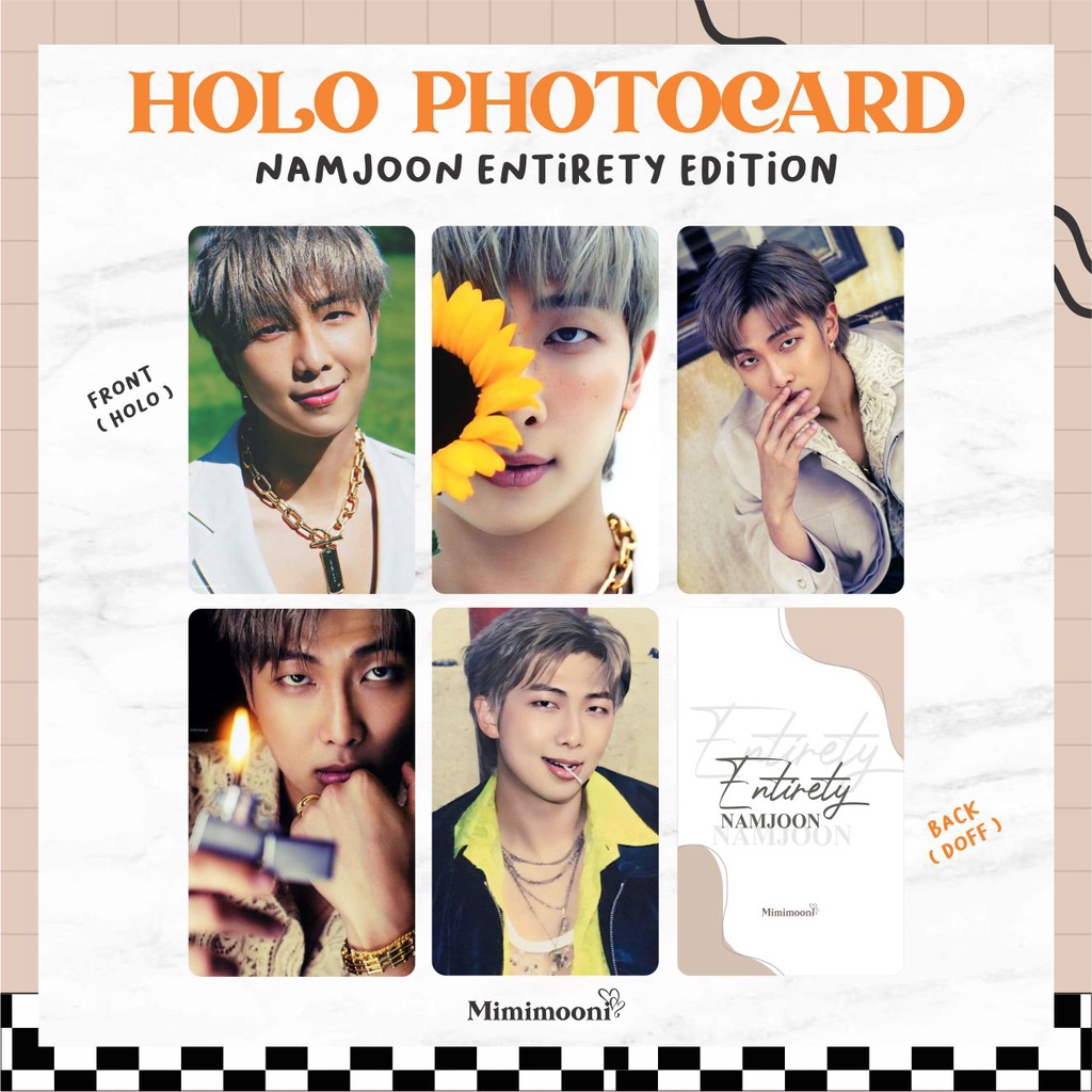 Jual ^Mimimooni^ Holo Photocard BTS Namjoon Entirety Edition | Shopee ...