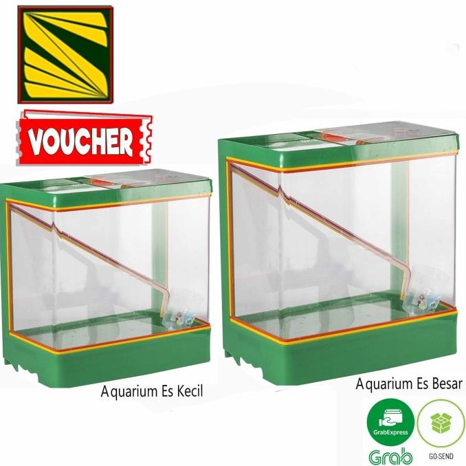 Aquarium Es Kelapa Acrylic Es Buah + Gayung / Kotak akrilik es buah
