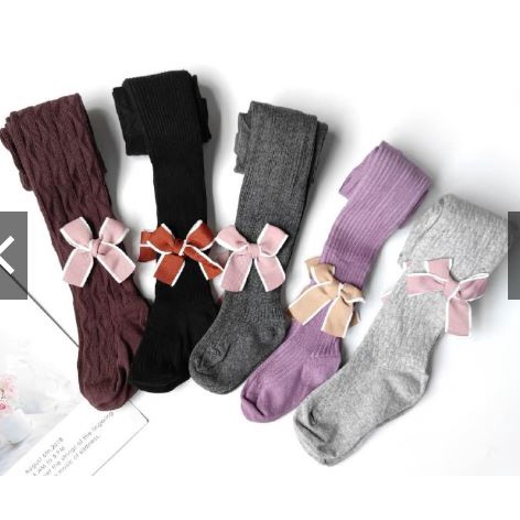 Stocking Kaos Kaki Anak Import Model Tertutup | Stocking Pita Kiyowo | Legging Tutup Kaki Anak Impor