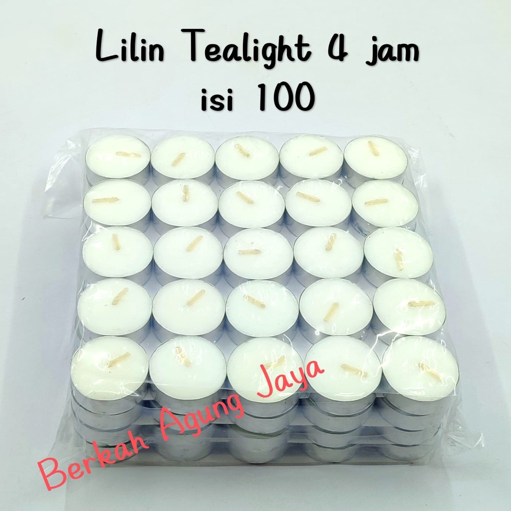 Lilin tea light / Lilin Aroma Terapi / Lilin kaleng isi 100 Pcs