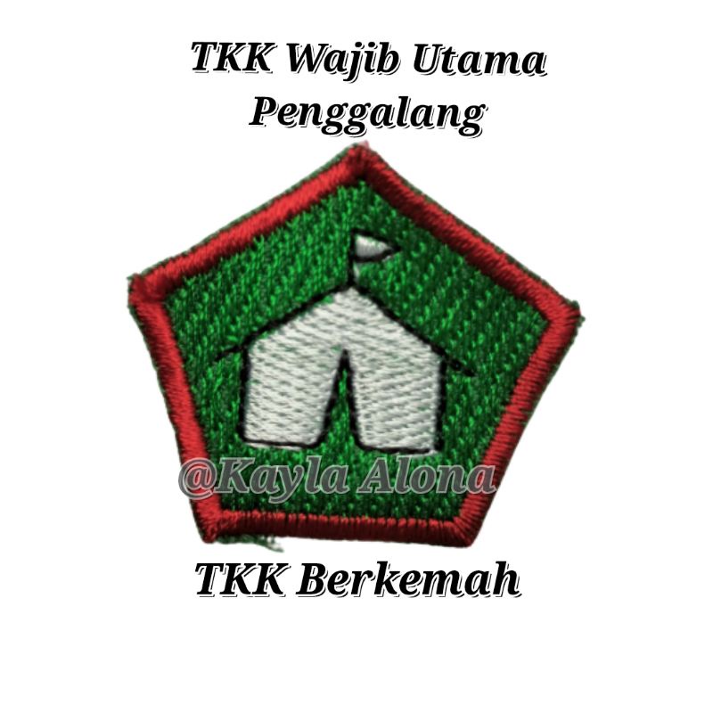 BET / BADGE TKK WAJIB UTAMA PENGGALANG ( HARGA 1 PAKET = ISI 10 TKK WAJIB )