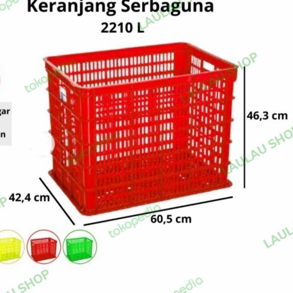 

BOX CONTAINER GREEN LEAF 2210 L / KERANJANG INDUSTRI UNTUK SPARE PART