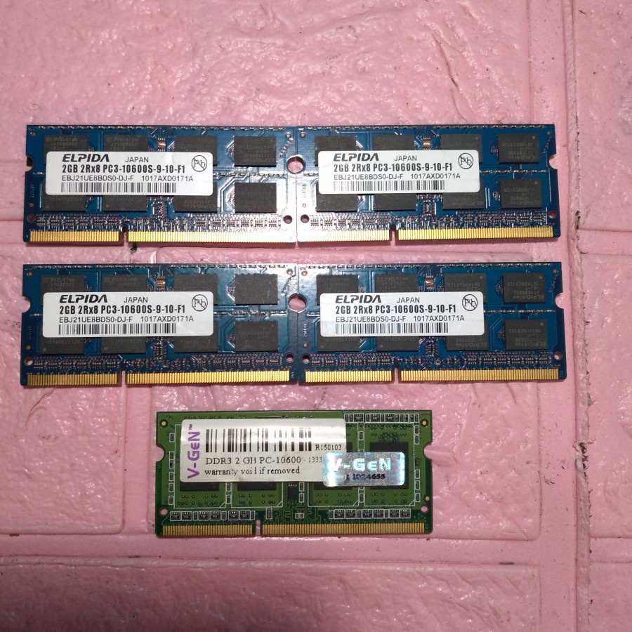 ram ddr 3 2gb pc 10600