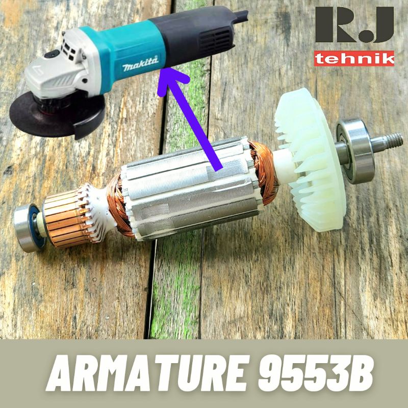 Jual Makita 9553B Armature Mesin Angker Gerinda Spare Part 9553 ...