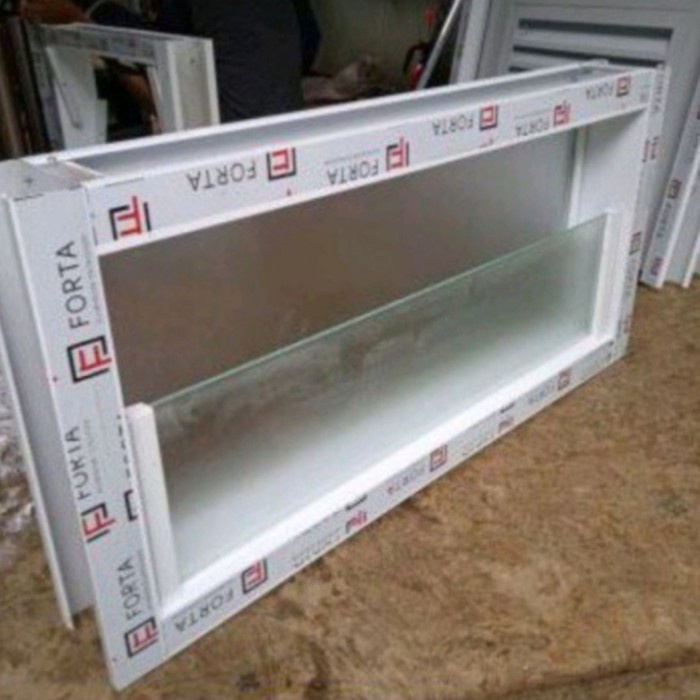 *#*#*#] Kusen jendela aluminium kaca kamar mandi zig-zag 40x60