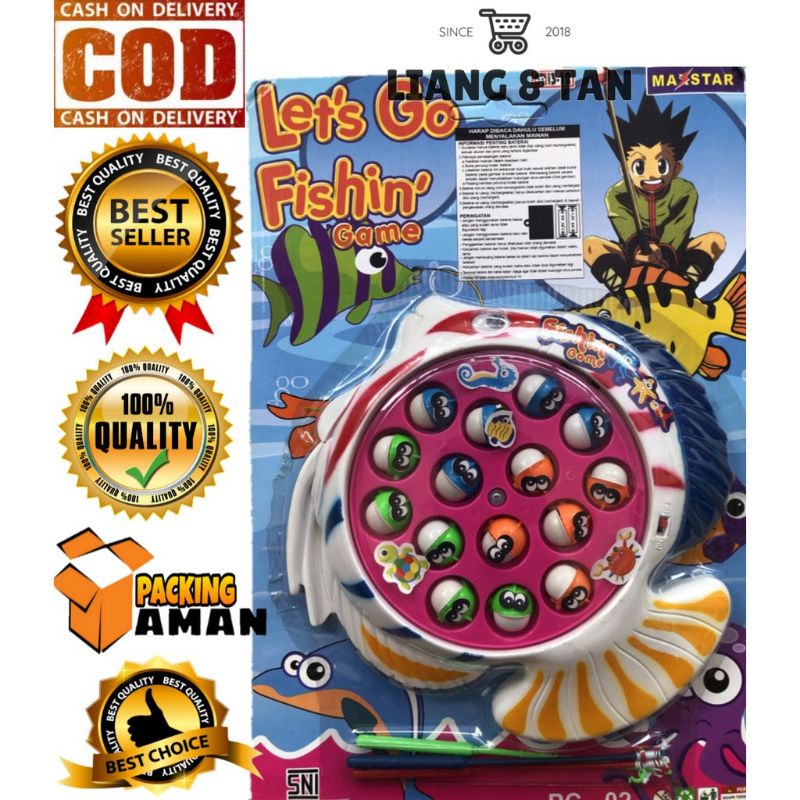 ooze_toys139 mainan anak pancing pancingan model pancingan murah magnet bentuk ikan besar