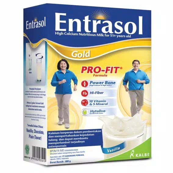 

ENTRASOL GOLD VANILLA/COKLAT 600g