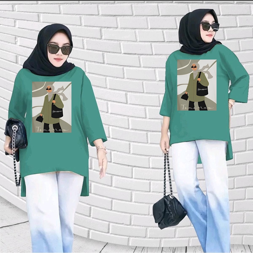 GS - Long Tunik ANIME women hijab's ephipany 002 | Tunik Wanita Muslim Crepe premium