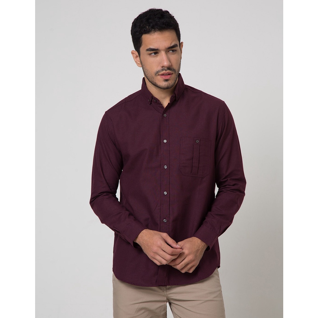 LR2 Kemeja Basic Oxford Panjang Pria 113650999