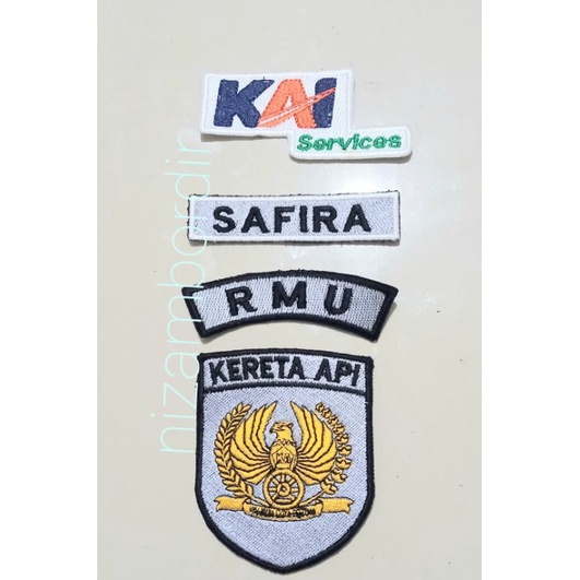 ATRIBUT SERAGAM PEGAWAI KAI,LOGO KAI,PAPAN NAMA,LOGO WAHANA
