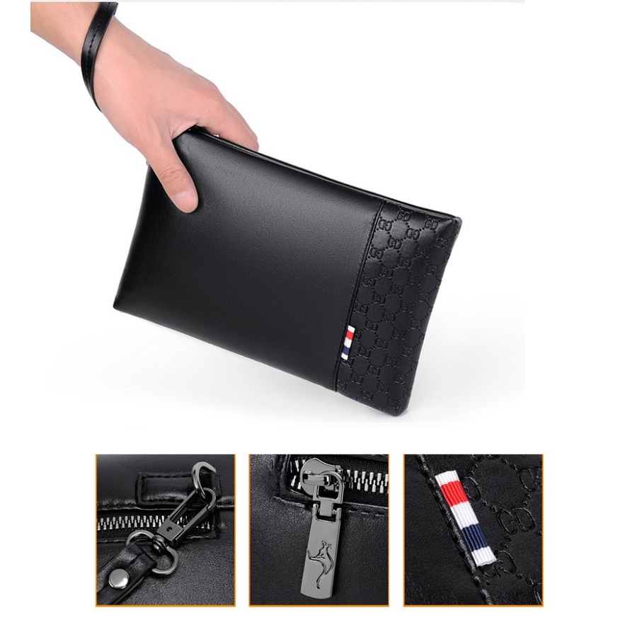 clutch trendy Business Clutch besar Compact bag import S2O5 kulit Handbag Tas Genggam mini waterproo