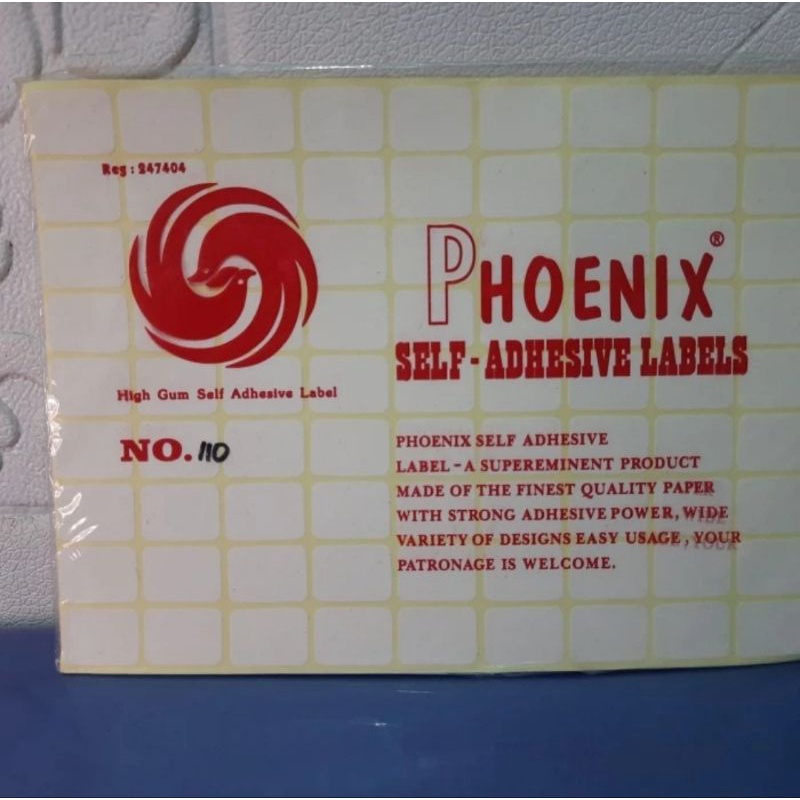 

Sticker Label / Label Harga No 110 Phoenix (16 x 22 mm)