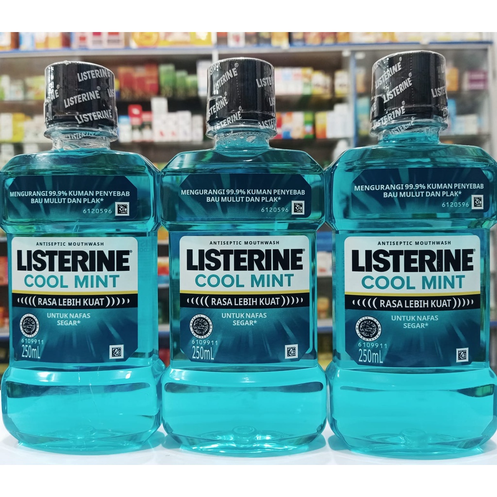 Listerine Cool Mint 250ml - Antiseptic Mouthwash Kumur Mulut