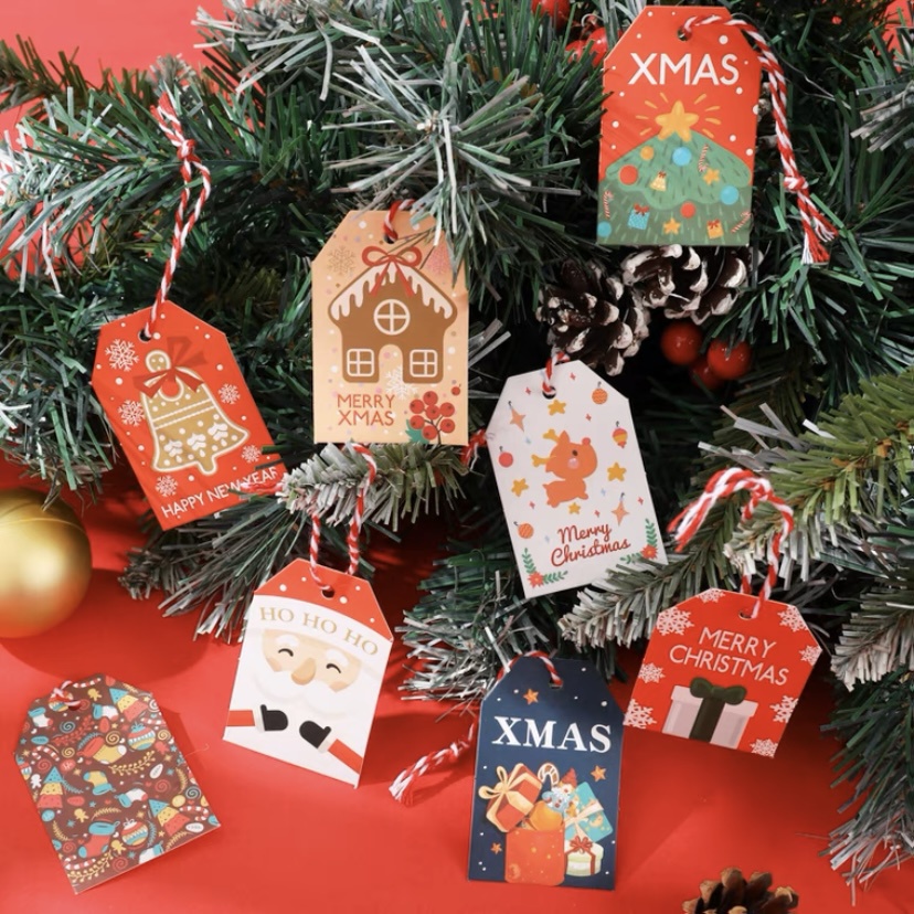 

Christmas Hang Tag / Tag Natal Berbagai Motif per Pack