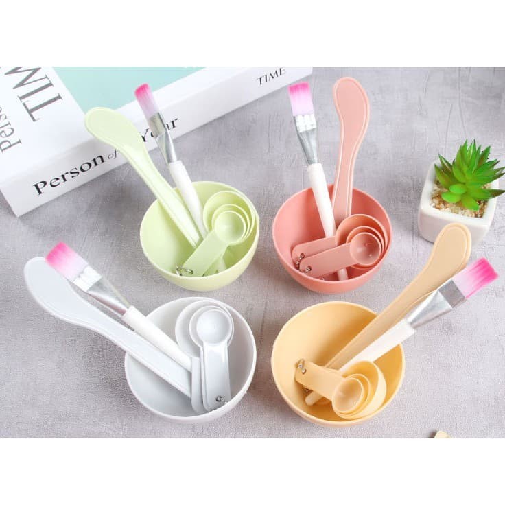 IKILOSHOP Mangkok Peracik Masker Wajah DIY 4in1 Mas Bowl Tool/tempat masker