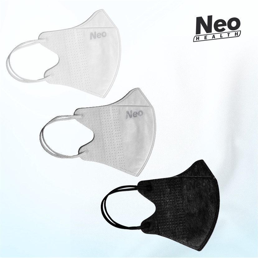 Neo Duckbill 30’S Mask 4Ply Earloop Monochrome Colour masker medis real