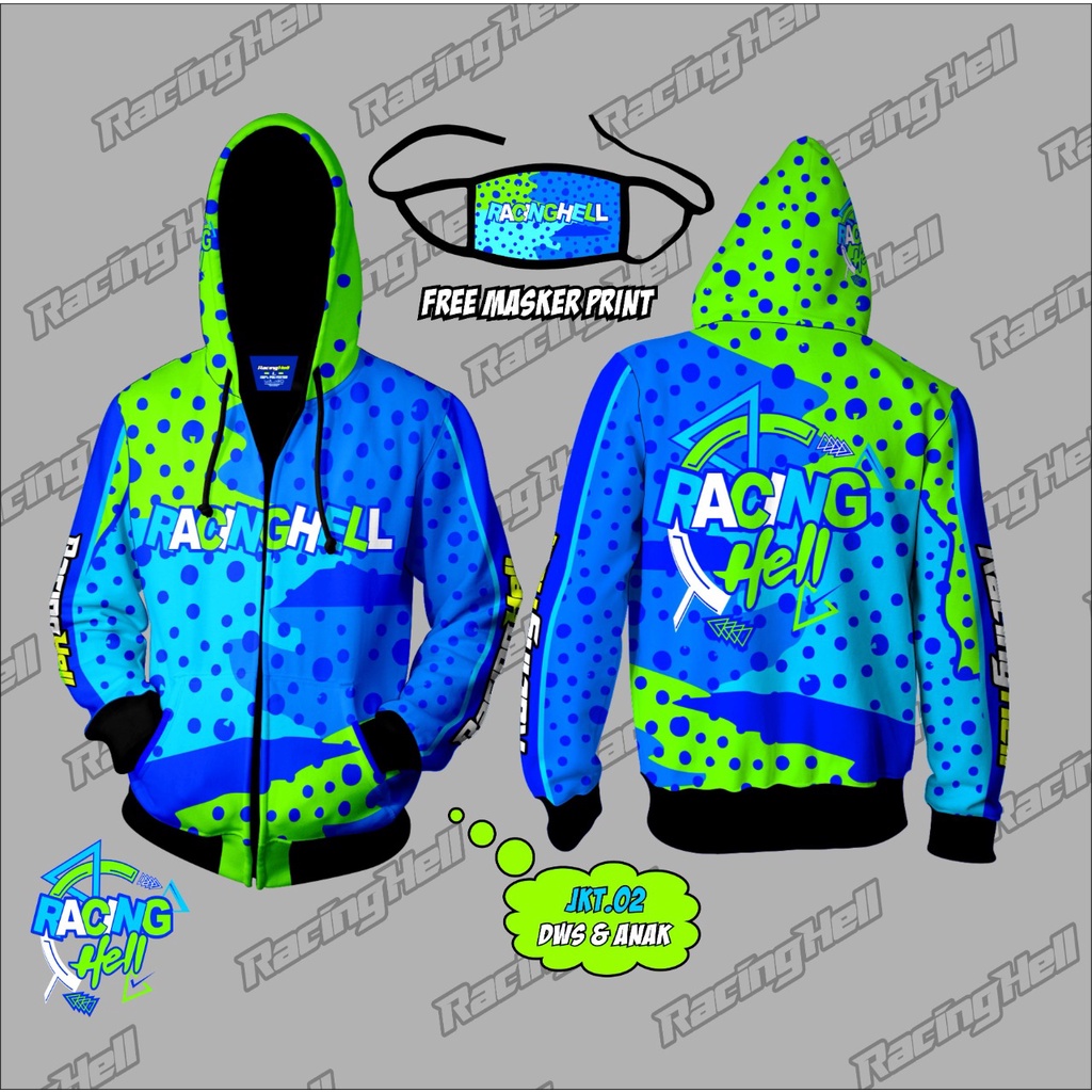 Jacket Motor Anak Racinghell Premium