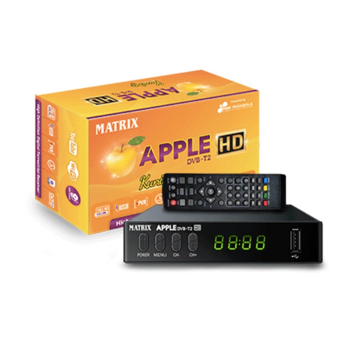 Produk Terbaru Set Top Box Tv Digital/Stb Tv Digital/Stb Matrix Apple Kuning/Tv Digit