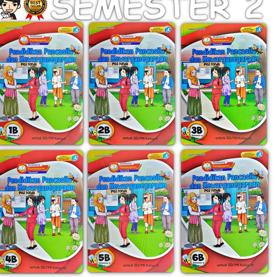 ゟ LKS PKN PPKN SD/ MI KELAS 1 2 3 4 5 6 SEMESTER 2 2022 BARU | Putra Nugraha ゥ