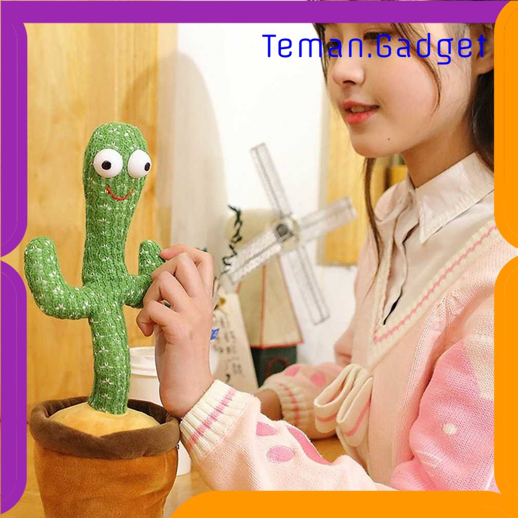 TG-MAN Yokibo Mainan Anak Dancing Cactus Plush Children Toy - N436