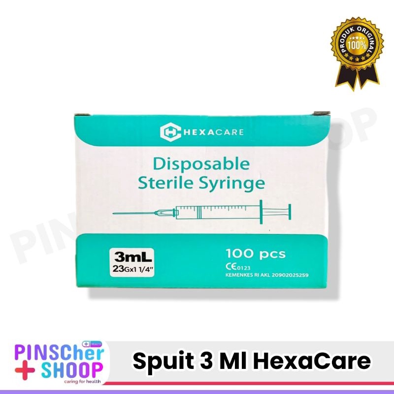 HEXACARE SPUIT 3 Ml PER BOX