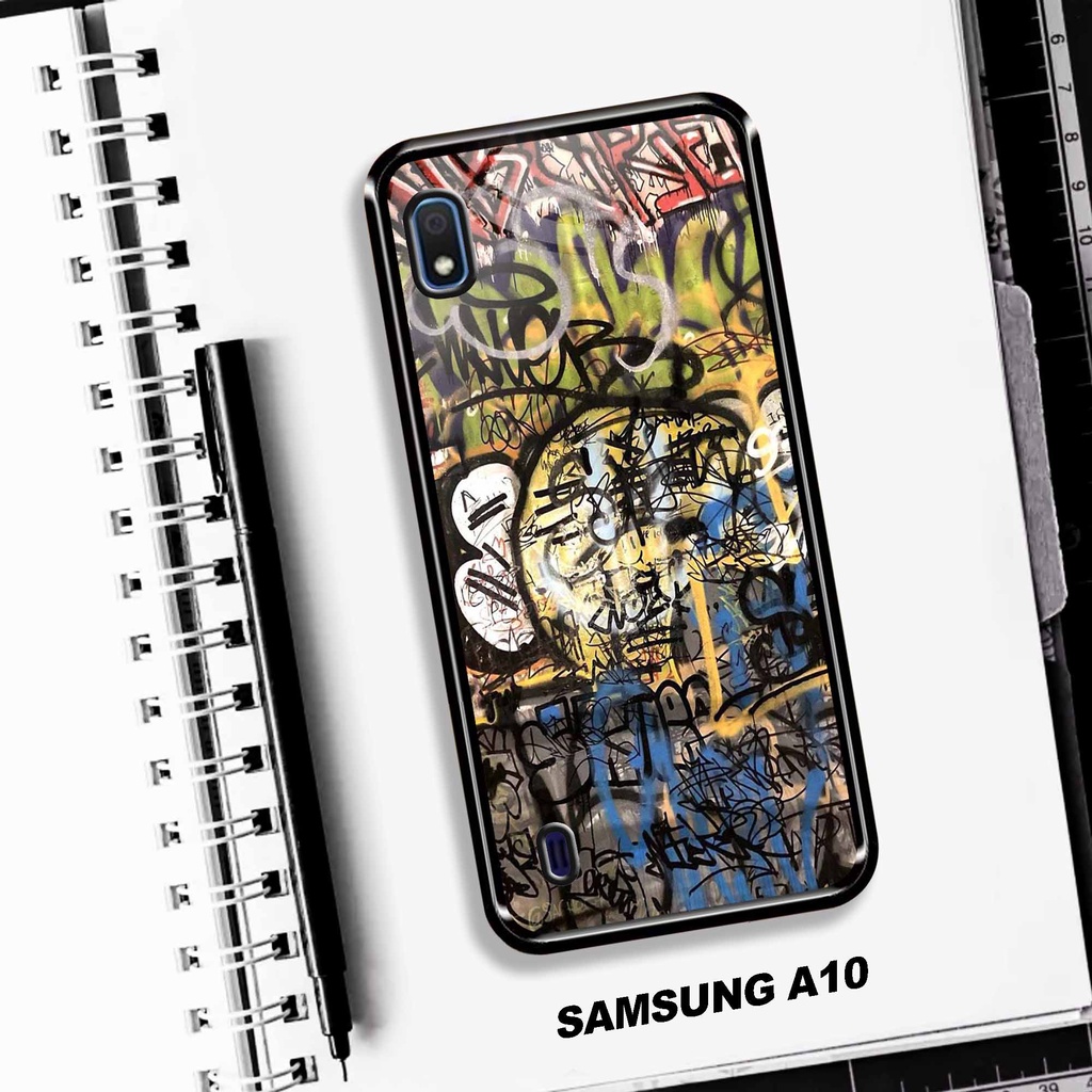 Case Samsung A10 - Case Kaca Samsung A10 - MOTIF AESTH STIKERS - [ UC-37 ] - Case Samsung A10 TERBAR