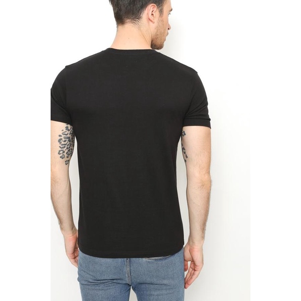 GTEE MEN KAOS POLOS KERAH ROUND NECK BLACK - L