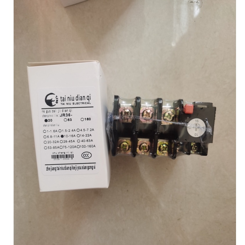 Thermal Overload Relay Protector JR36-20  10-16A Berkualitas