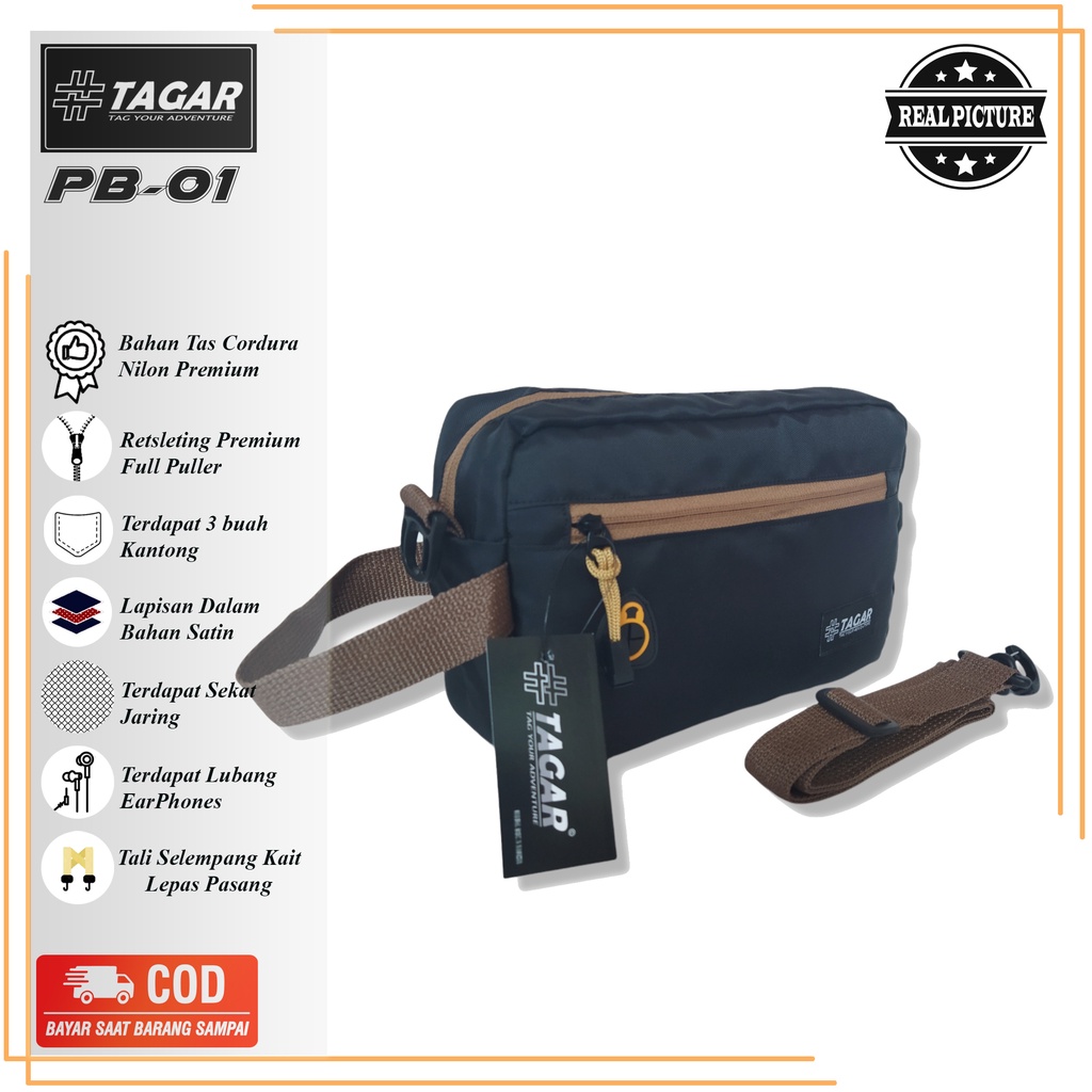 Handbag Pouch Bag Sling Bag TAGAR PB-01 Tas Selempang Hp Kekinian TAGAR PB-01