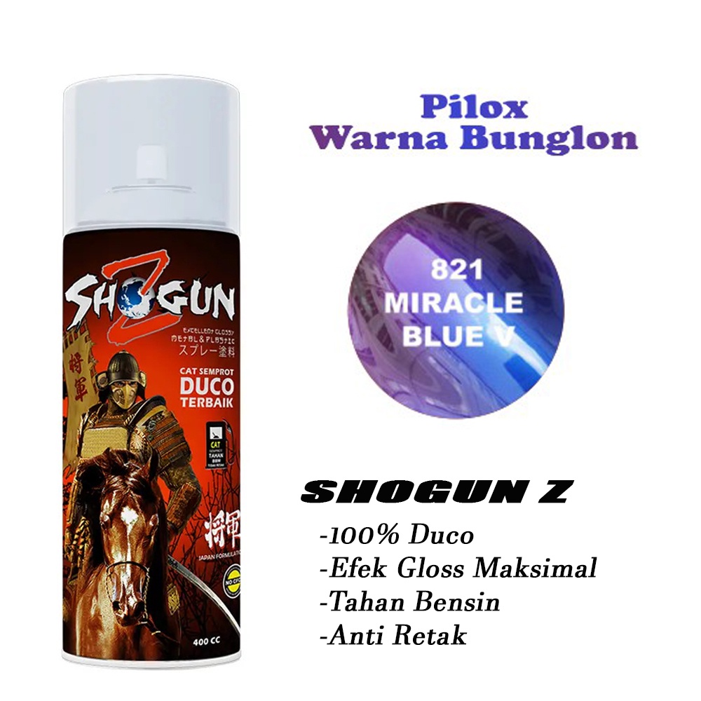 Cat Semprot Shogun Z Miracle Blue Violet / Biru Ungu / Bunglon 821 - Pilok Pylox