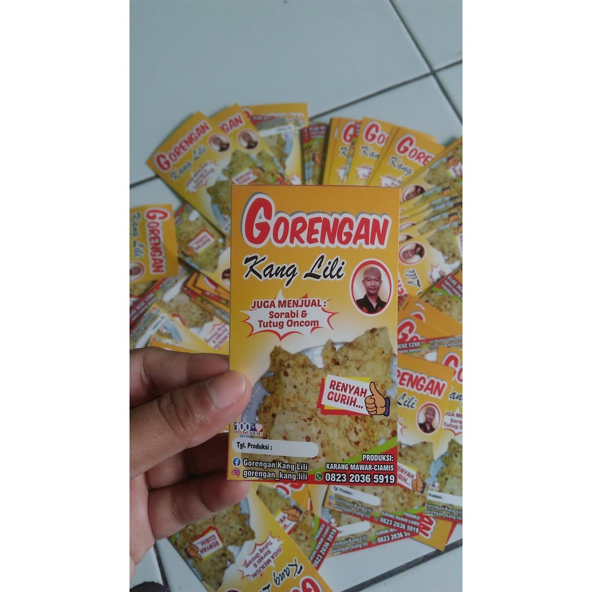 

Stiker Kemasan / Stiker Label Bentuk Persegi