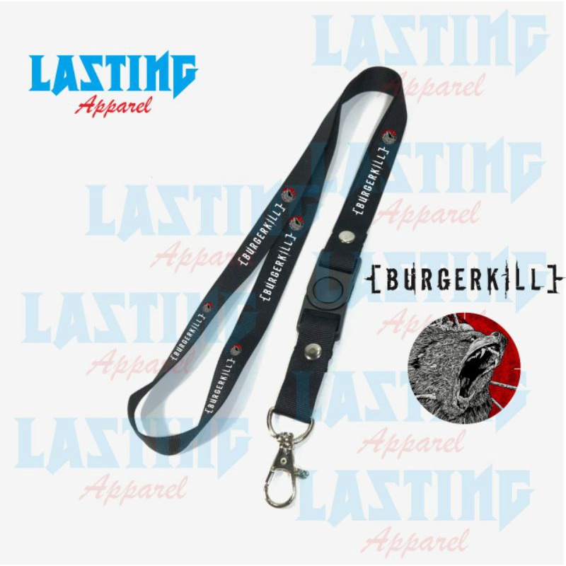 

Lanyard BURGER KILL / BAND INDONESIA / BAND METAL GANTUNGAN KUNCI/GANTUNGAN ID CARD/GANTUNGAN POD Best seller / Bisa COD