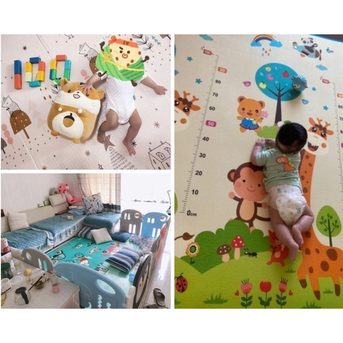 BABY PLAYMAT MATRAS FOAM BAYI KARPET TIKAR LIPAT 180x200 10MM SPEEDS - J