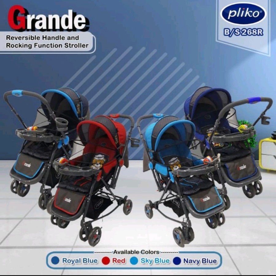 Stroller Bayi Pliko Grande 268 Kereta Dorong Bayi Pliko Grande New