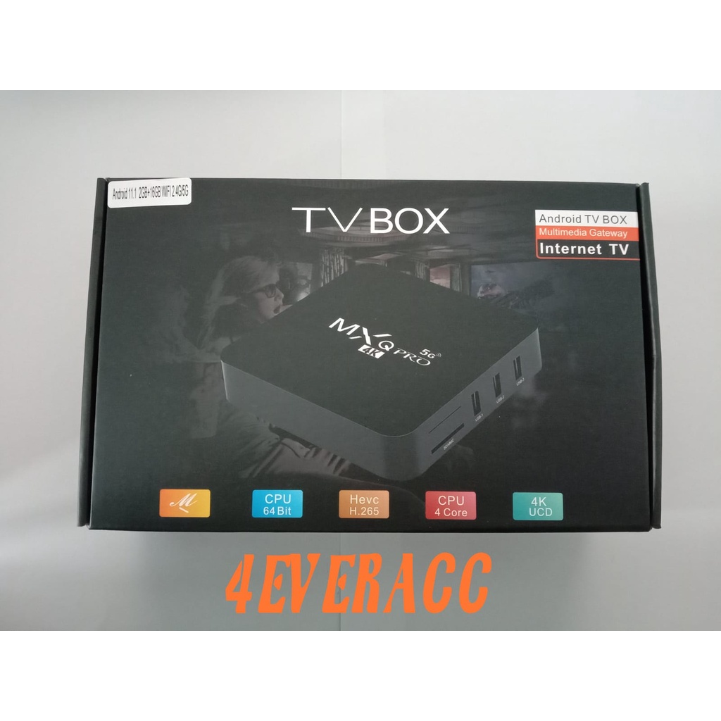 TV Box Android Smart MXQ PRO 4K RK3229 1G/8G H.264/H.265