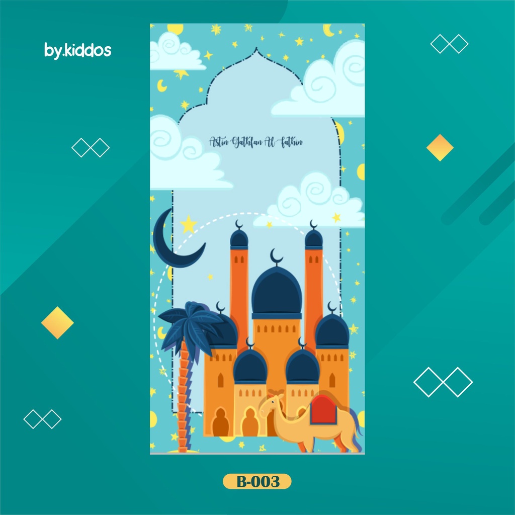 B-003 SEJADAH ANAK COWO /SEJADAH ANAK /SEJADAH TRAVEL /SEJADAH LUCU /SEJADAH CUSTOM