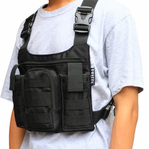 Tas dada chest bag chest rig premium - Hitam