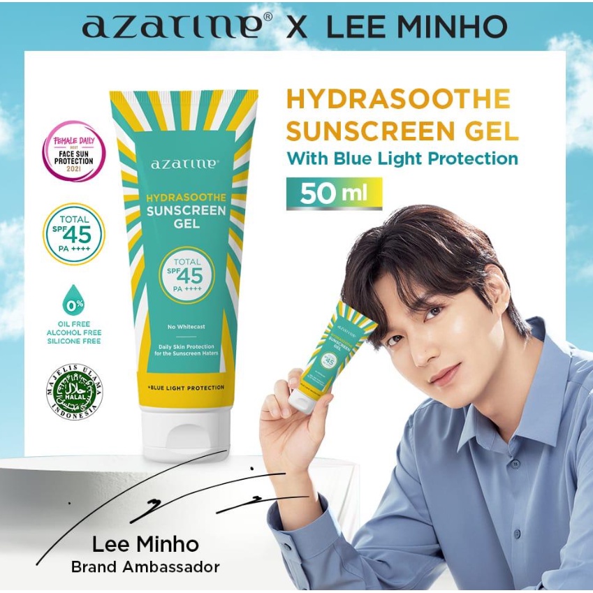 [NEW FORMULA] Azarine Hydrasoothe Sunscreen Gel SPF 45 PA++++ 50ml | Hydramax SPF 50 | Sunscreen Mist |Kemasan Baru