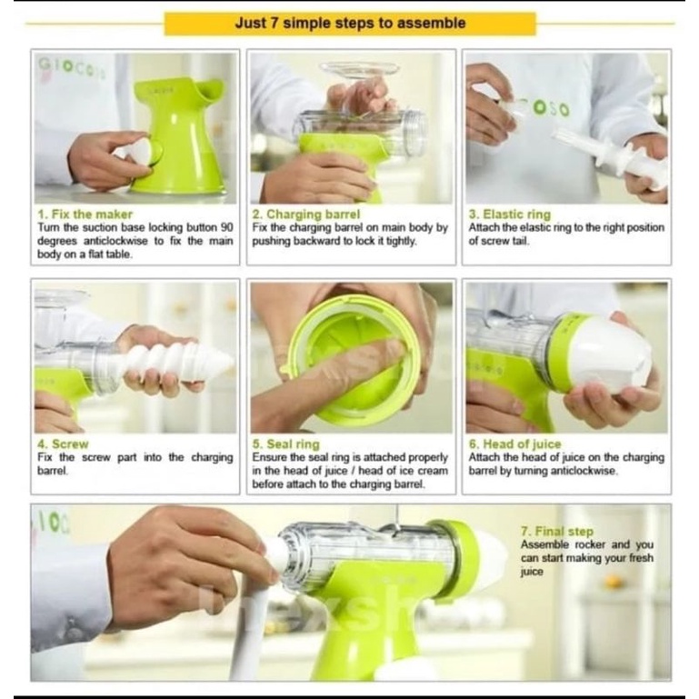 GIOCOSO Hand Juicer / Ice cream Maker
