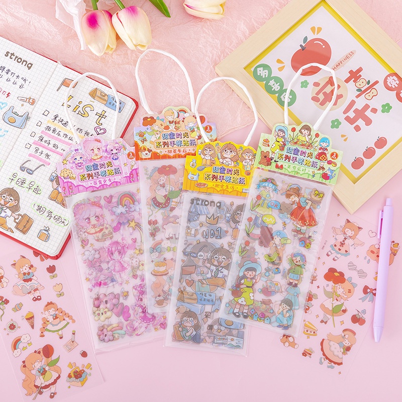

3 set Stiker Diy Motif Lucu/ Stiker Motif Karakter/ Stiker Jurnal Lucu Gemoy - RANDOM