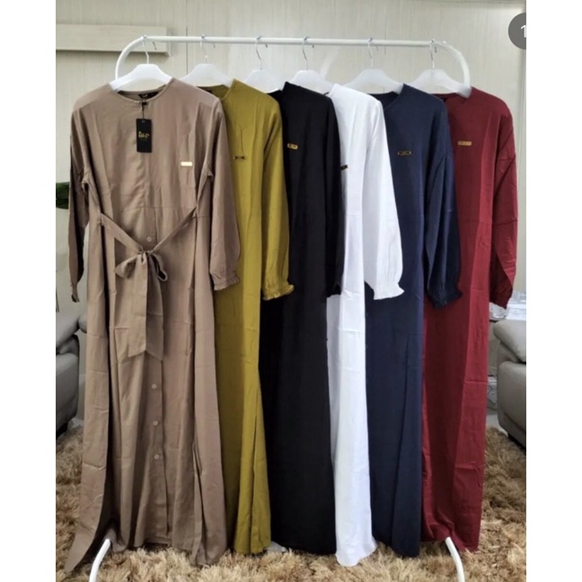 Gamis rayon premium tebal merk DnP