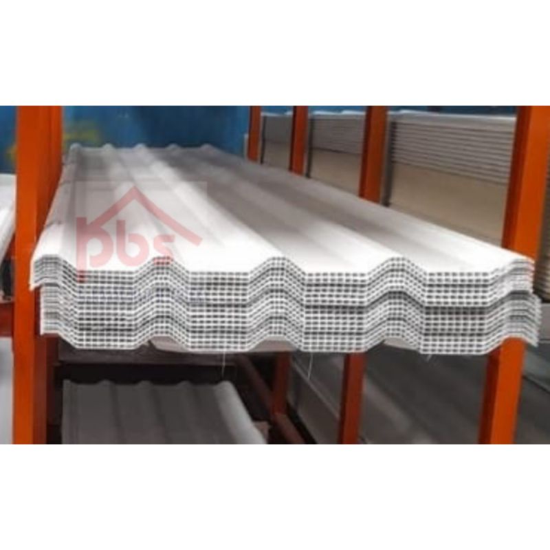 Maxideck Putih Doff / atap UPVC / Mirip Alderon / Tipe 860
