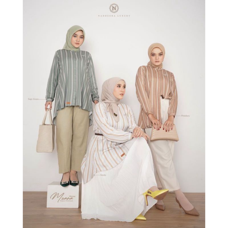 BLOUSE✔️TERBARU✔️MOANA BLOUSE BY NADHEERA LUXURY