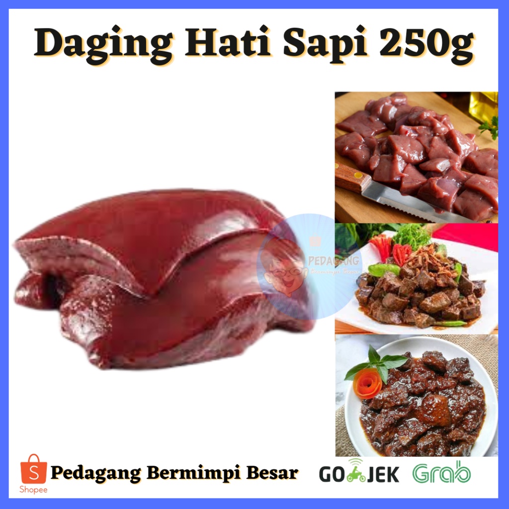Daging Hati Sapi/ Beef Liver Import AUS 250g/ Hati Sapi/ Beef Liver 250g/ Ati Sapi Impor 250gr/ ATI SAPI