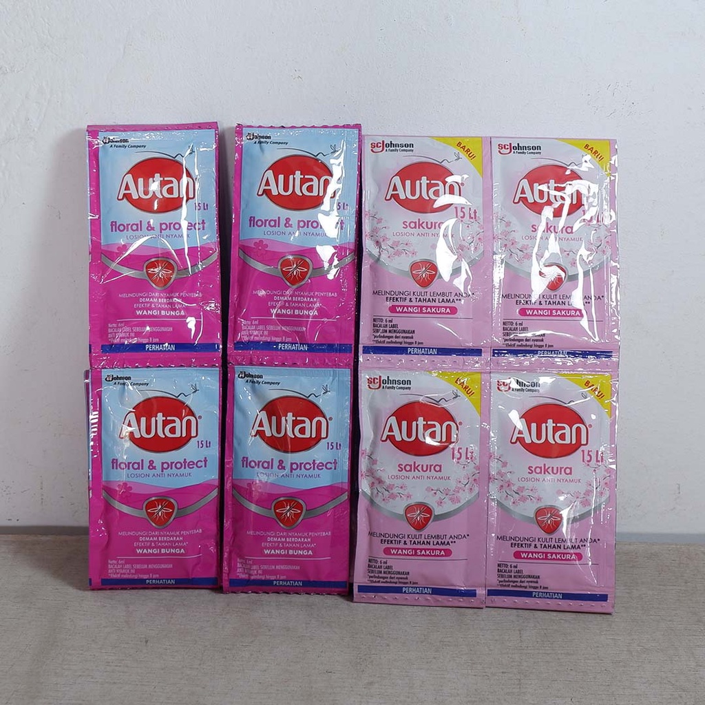 Obat nyamuk Lotion Murah Autan 6 mL 1 Renceng ( 1 Renceng Isi 24 Sachet )