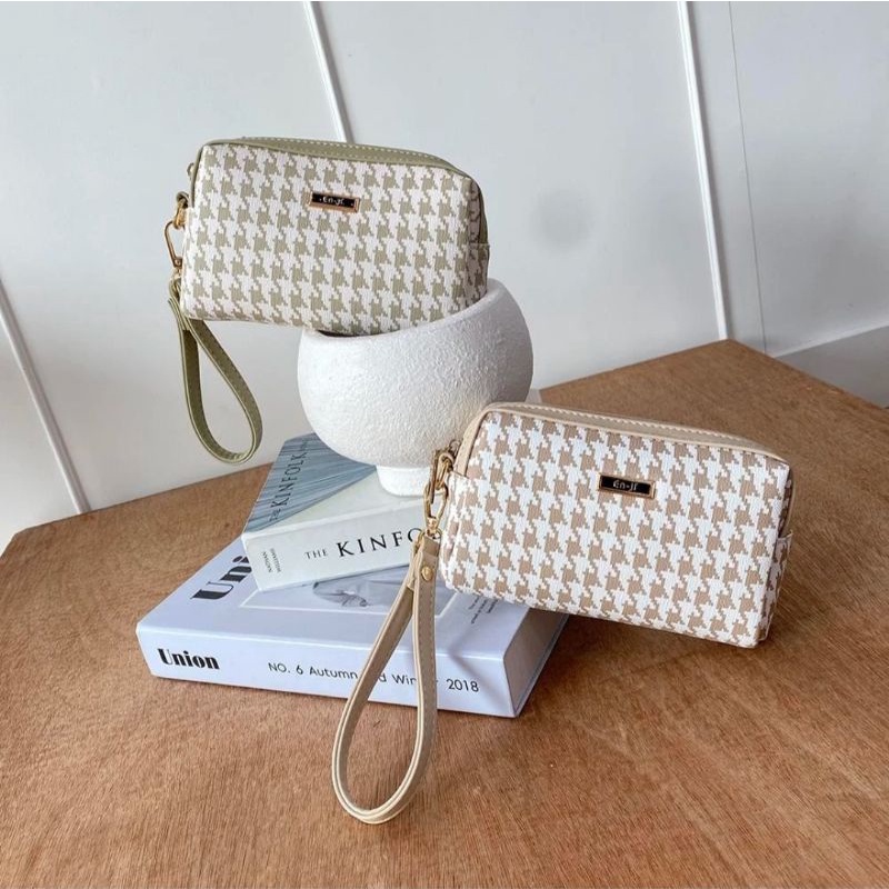 En-ji by Palomino Aika Pouch - Cream / Enji Aika Pouch - Mint / Enji Chu Pouch - Ivory / dompet wani