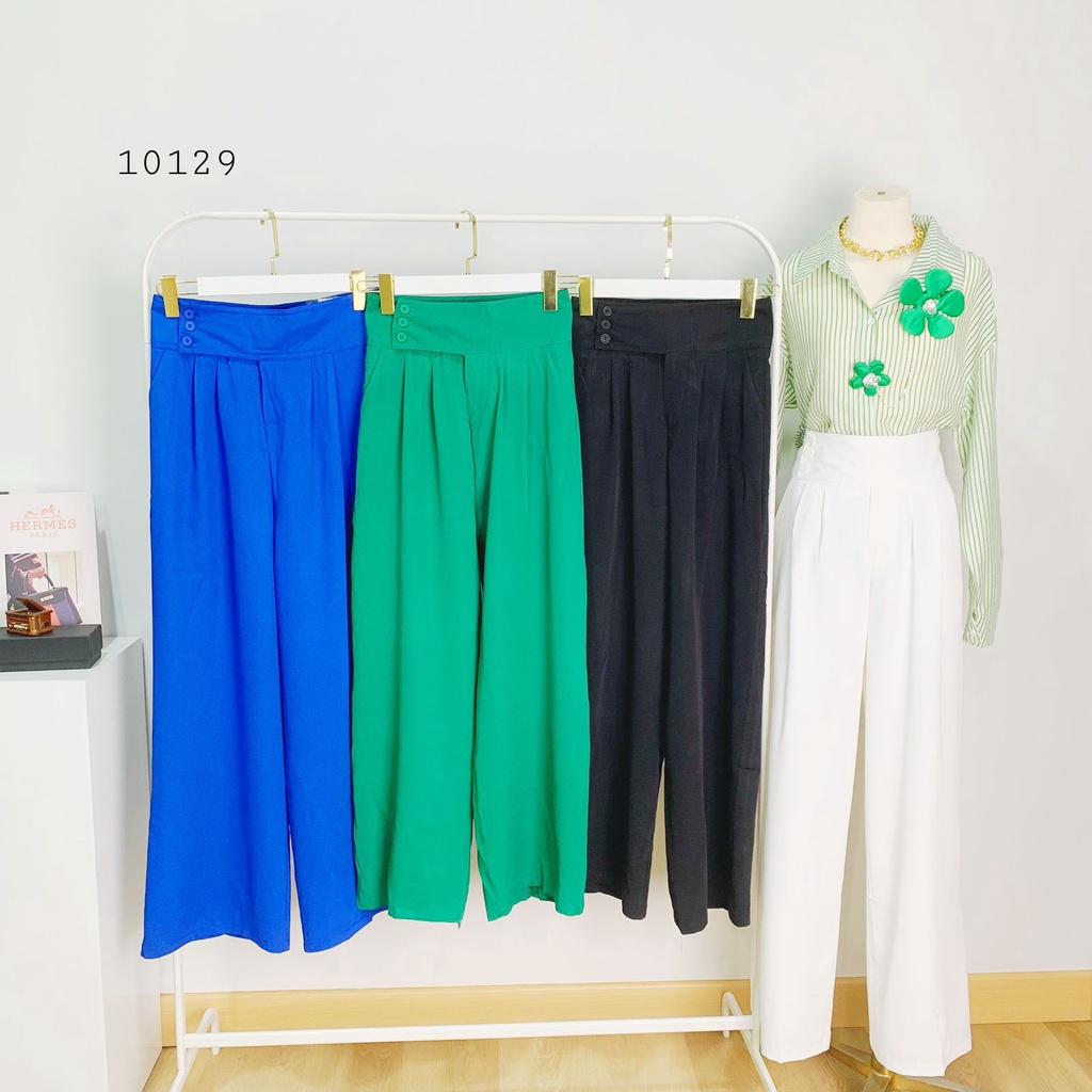 522046 - 10129 CELANA PJ KULOT NRF POLOS BASIC VARIASI THREE BUTTON TWISS SAMPING SLETING DEPAN CELA