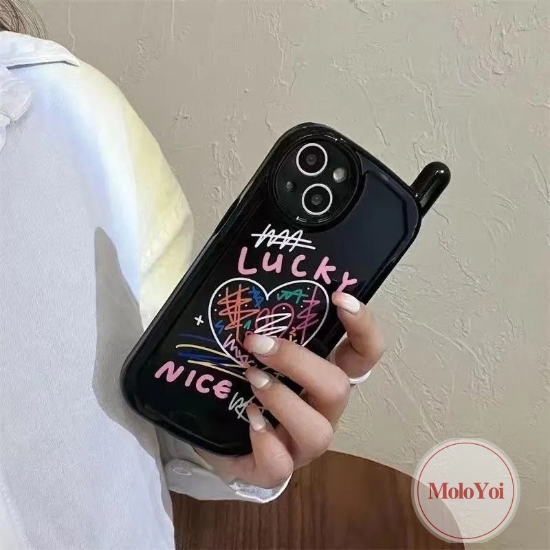 Soft Case Desain Kartun Graffiti Gaya Retro Untuk iPhone 13 11 14 12 Pro MAX 14 7 8 Plus X XR XS MAX