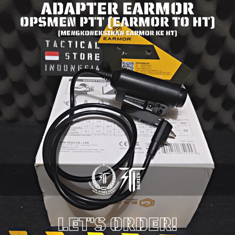 Adapter Earmor Opsmen PTT (Earmor to HT)