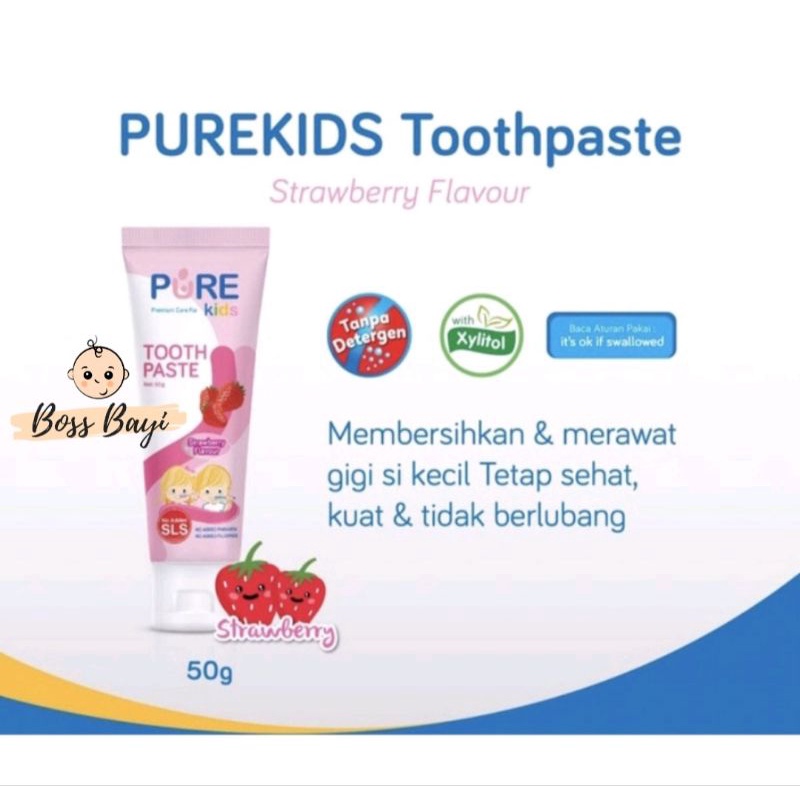 PUREKids Toothpaste 50g / Pasta Gigi Bayi Anak